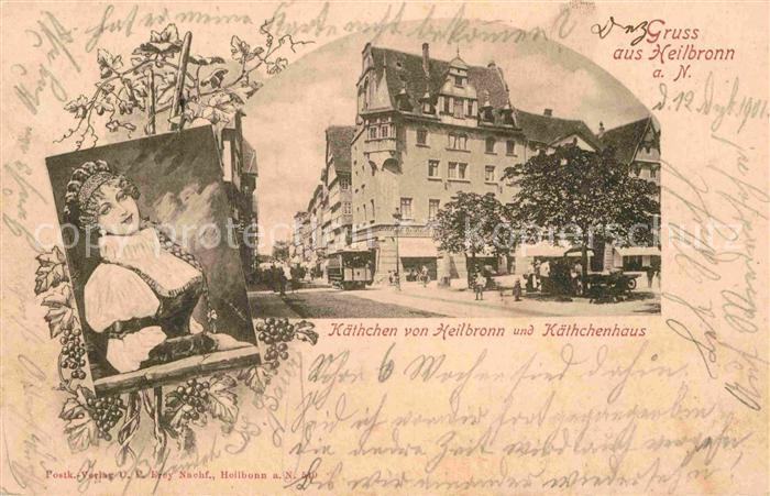 Heilbronn Neckar Kaethchen von Heilbronn mit Kaethchenhaus