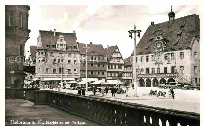 Heilbronn Neckar Marktplatz mit Rathaus