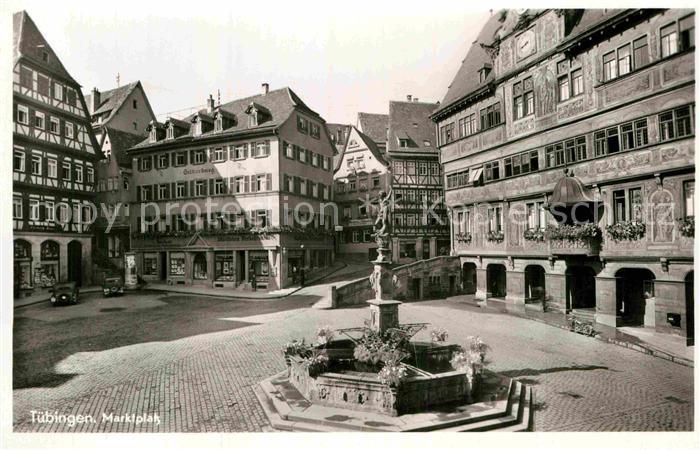 TueBINGEN BW Marktplatz Brunnen