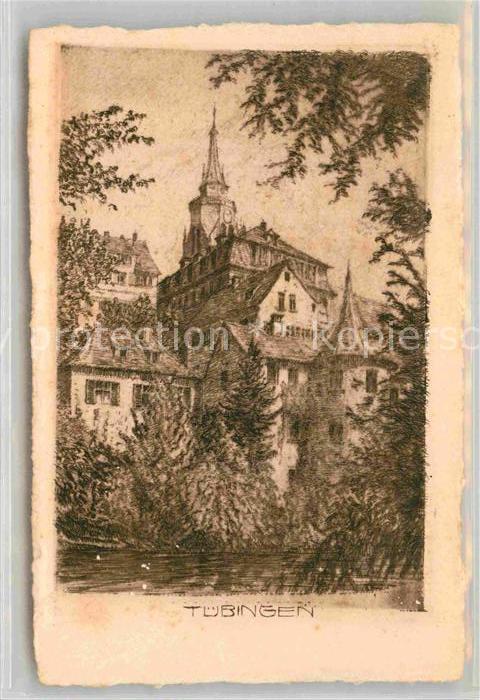 TueBINGEN BW Schloss Zeichnung