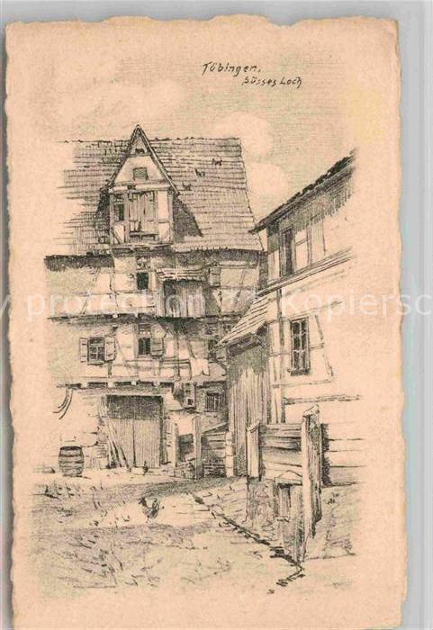 TueBINGEN BW Suesses Loch Zeichnung