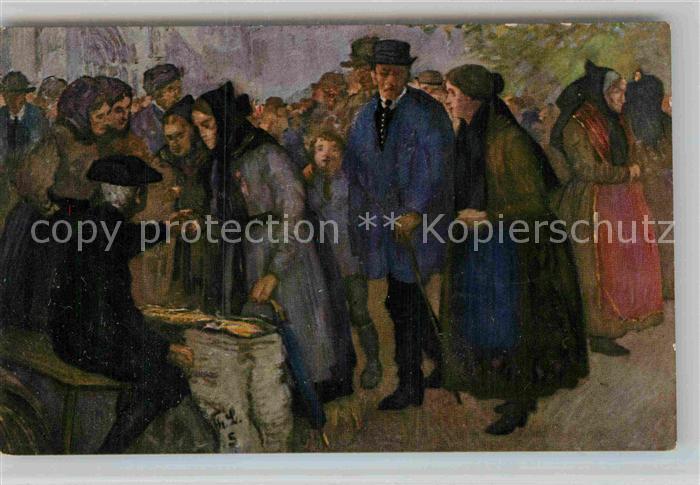 TueBINGEN BW Tuebinger Markt Gemaelde