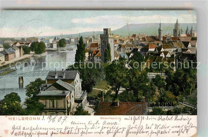 Heilbronn Neckar Stadtblick