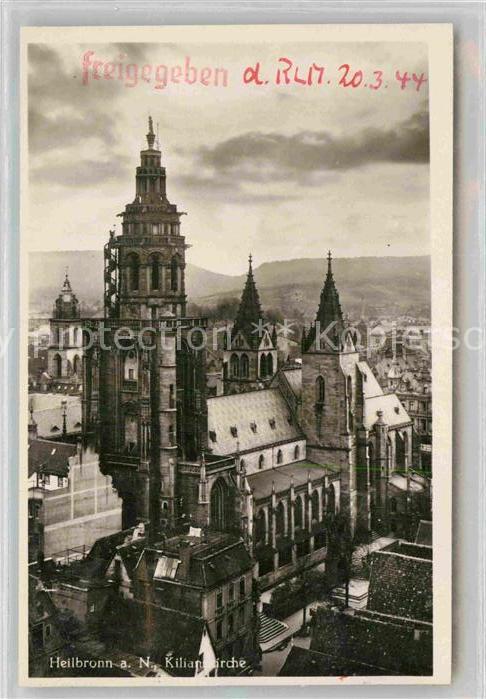Heilbronn Neckar Kilianskirche Stempel auf Vorderseite