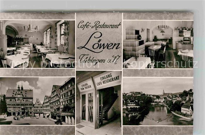 TueBINGEN BW Cafe Restaurant Loewen Gaststube Rathaus Neckarpartie