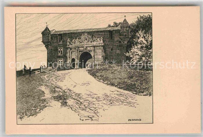 TueBINGEN BW aeusseres Schlosstor