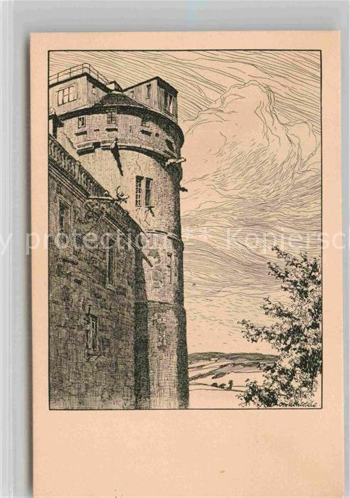 TueBINGEN BW Sternwartenturm auf dem Schloss