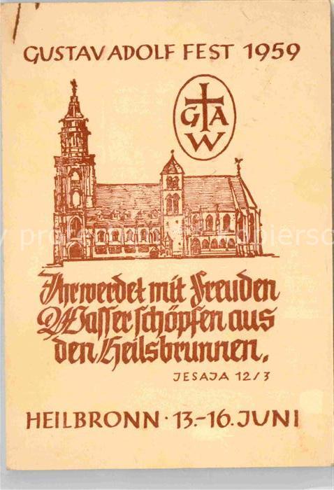 Heilbronn Neckar Gustav Adolf Fest Plakat