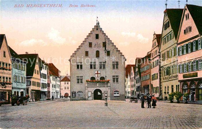 Mergentheim Bad Rathaus Marktplatz