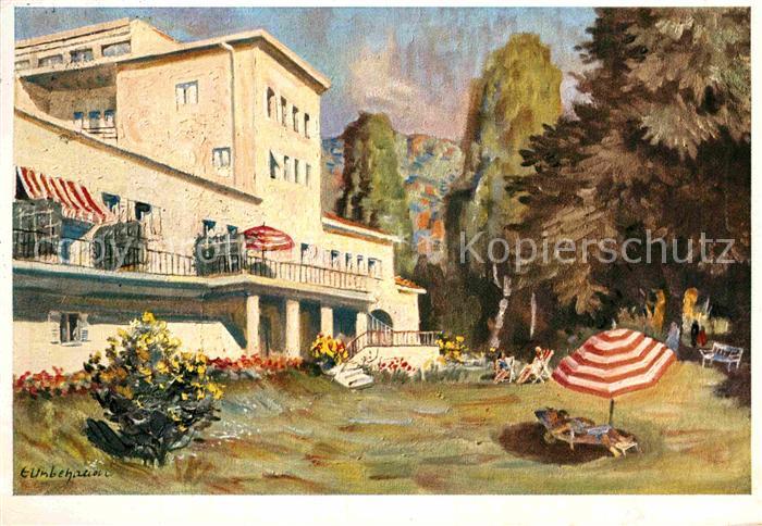 Mergentheim Bad Sanatorium Ketterer Kuenstlerkarte