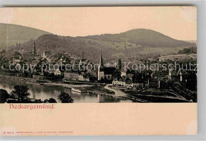 Neckargemuend Panorama Kirche