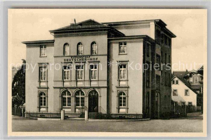 Mergentheim Bad Kuranstalt Deutscher Hof