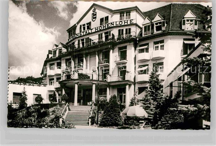 Mergentheim Bad Kuranstalt Hohenlohe