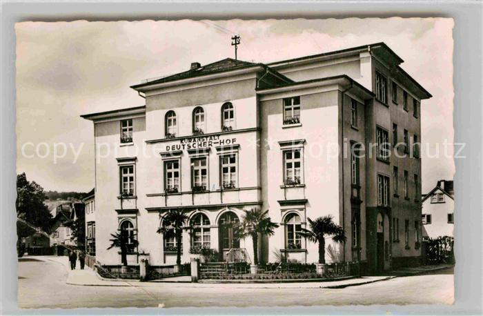 Mergentheim Bad Kuranstalt Deutscher Hof