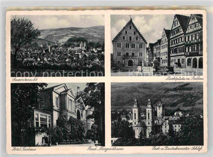 Mergentheim Bad Hotel Kurhaus Hoch Deutschmeister Schloss Marktplatz Rathaus
