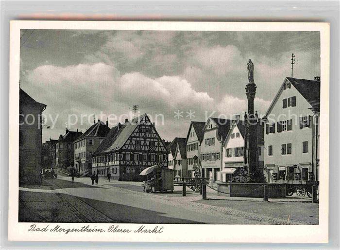 Mergentheim Bad Oberer Markt Brunnen
