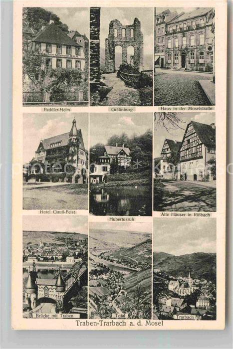 Traben-Trarbach Paddler Heim Graefinburg Hotel Clauss Feist Alte Haeuser Rissbac