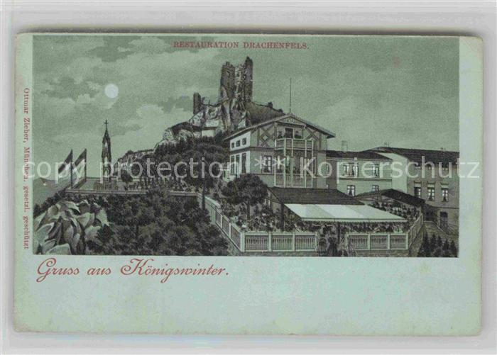 Koenigswinter Restauration Drachenfels Mondschein