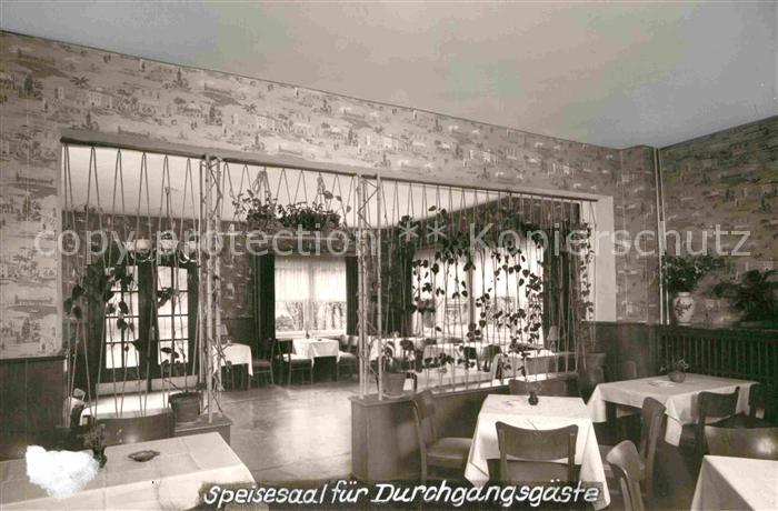 Bilstein Sauerland Haus zur Freiheit Speisesaal Durchgangsgaeste