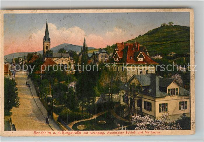Bensheim Bergstrasse Kirchberg Auerbacher Schloss Melibocus