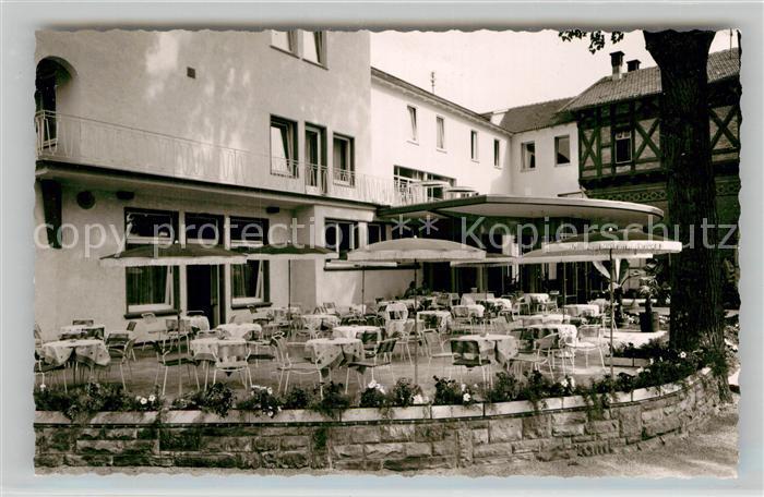 Bensheim Bergstrasse Kurhotel Krone Terrasse