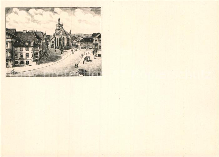 Zweibruecken AH Platz mit Alexanderkirche