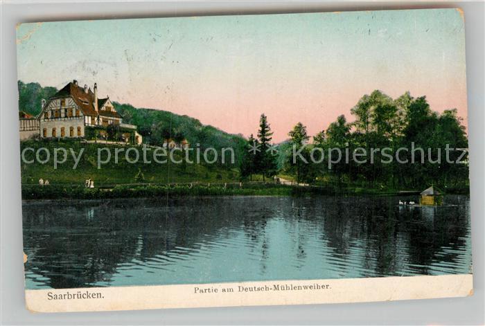 SAARBRueCKEN Saarland Partie am Deutsch Muehlenweiher