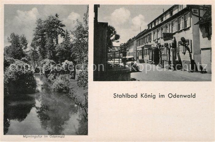 Bad Koenig Odenwald Muemlingufer Teilansicht