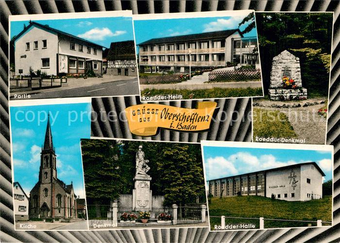 Oberschefflenz Roedder Denkmal Roedder Halle Denkmal Kirche Partie