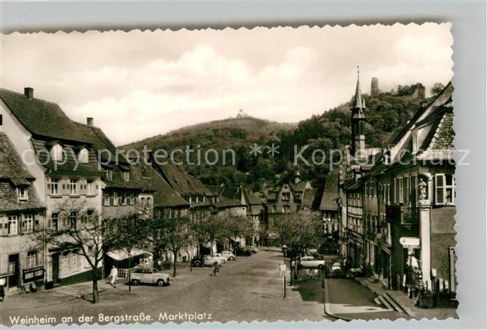 Weinheim Bergstrasse Marktplatz