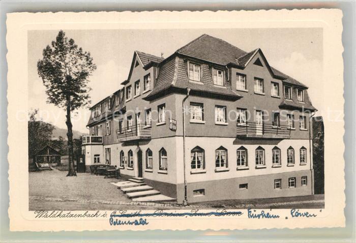 Waldkatzenbach Gasthof Erholungsheim Loewen