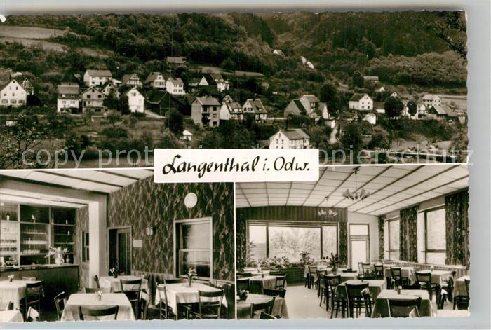 Langenthal Odenwald Teilansicht Pension Waldfrieden