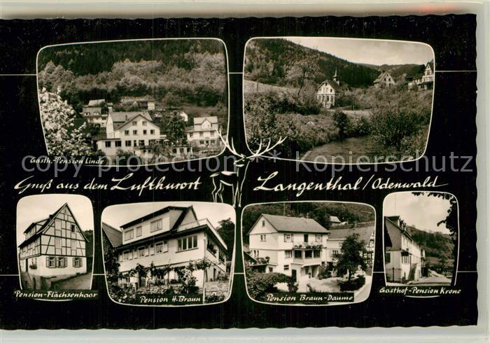 Langenthal Odenwald Pensionen Linde Flaechsenhaar Braun Daume Krone