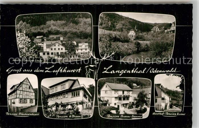 Langenthal Odenwald Pensionen Linde Flaechsenhaar Braun Daume Krone