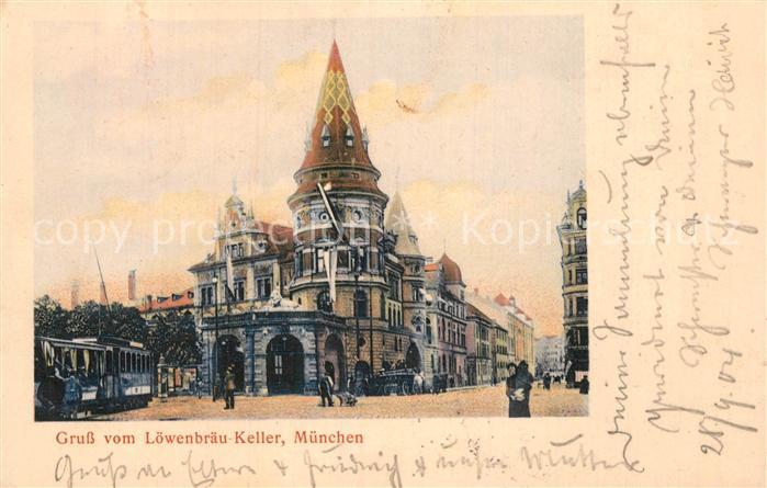 Muenchen Bayern Loewenbraeu Keller