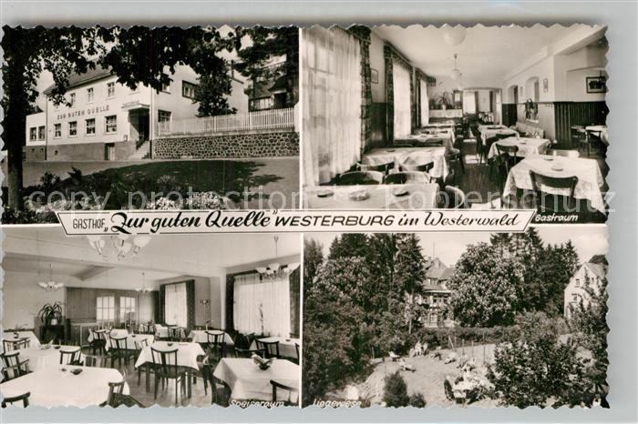 Westerburg Westerwald Gasthof Pension zur guten Quelle Gastraum Speisesaal