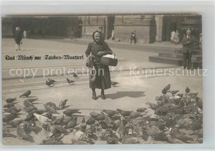 Muenchen Bayern Muenchner Tauben Muatterl