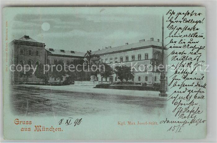 Muenchen Bayern Max Josef Stift Mondschein