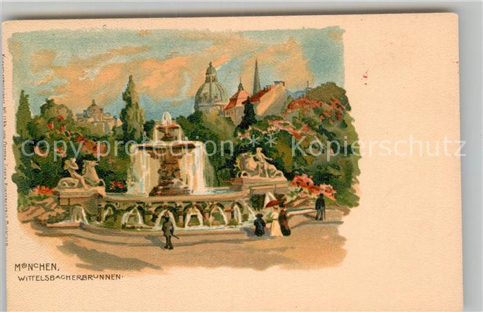 Muenchen Bayern Wittelsbacherbrunnen