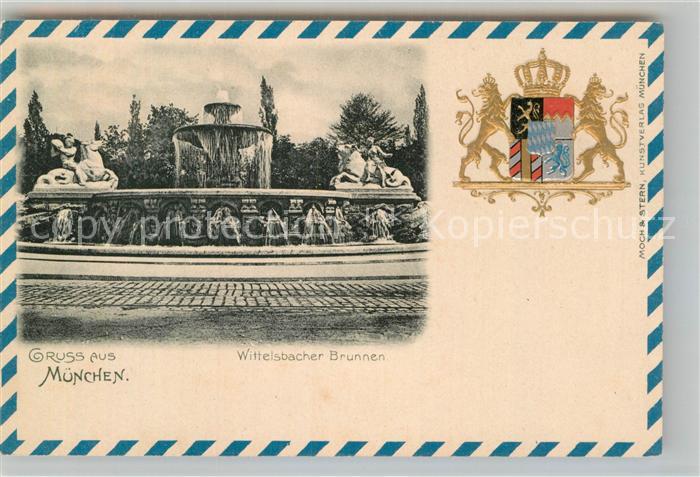 Muenchen Bayern Wittelsbacher Brunnen