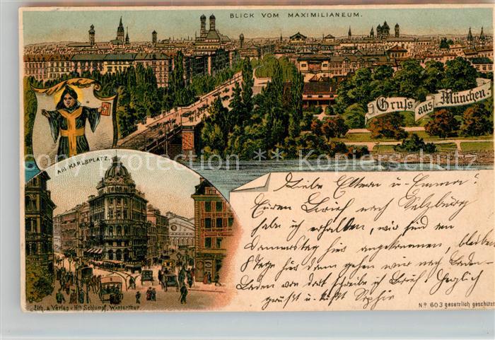 Muenchen Bayern Karlsplatz Maximilaneum