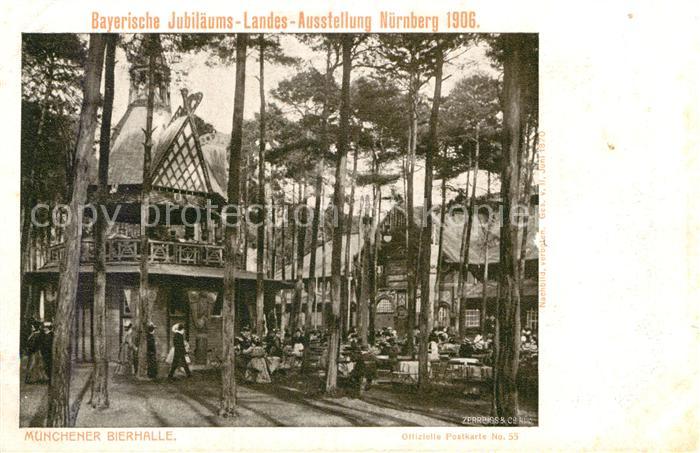 Ausstellung Bayr Landes Nuernberg 1906 Münchener Bierhalle