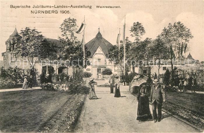 Ausstellung Bayr Landes Nuernberg 1906 Weinrestaurant