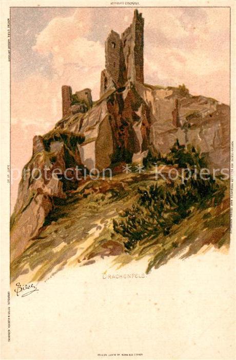 Biese Carl Karl Drachenfels Litho