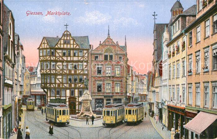 Strassenbahn Giessen Marktplatz