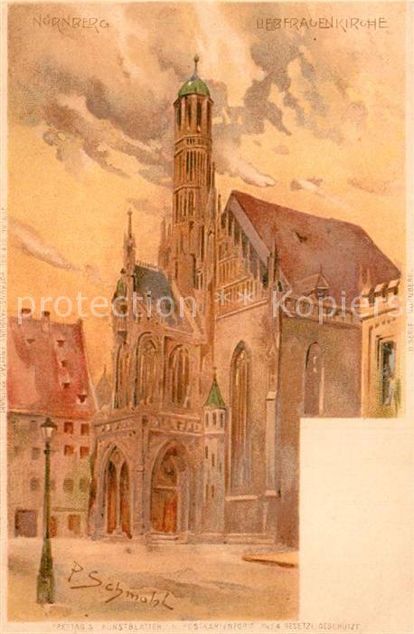 Schmohl P. Nürnberg Liebfrauenkirche Litho