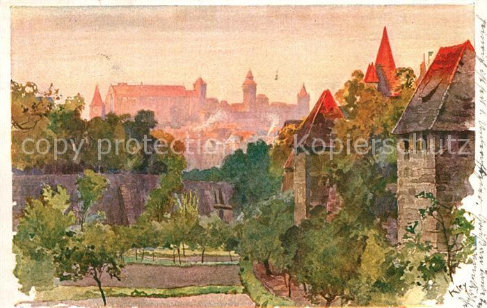 Kley Nürnberg Blick vom Spittlertorgraben