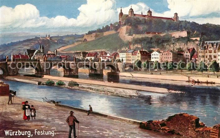 Verlag Wiedemann WIRO Nr. 1713 B Würzburg Festung
