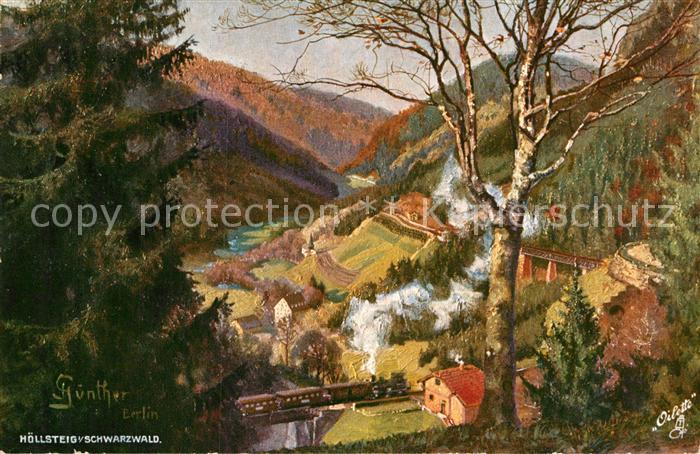 Verlag Tucks Oilette Nr. 721 Höllsteig Schwarzwald J. Günther