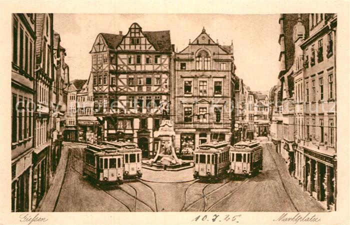 Strassenbahn Giessen Marktplatz